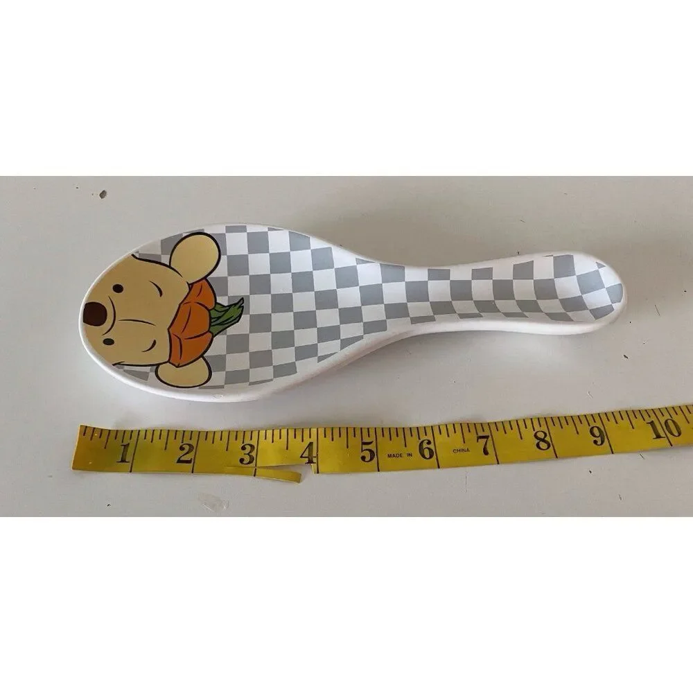 Disney Winnie The Pooh Pumpkin‎ Autumn Fall Thanksgiving Spoon Rest Ceramic NEW